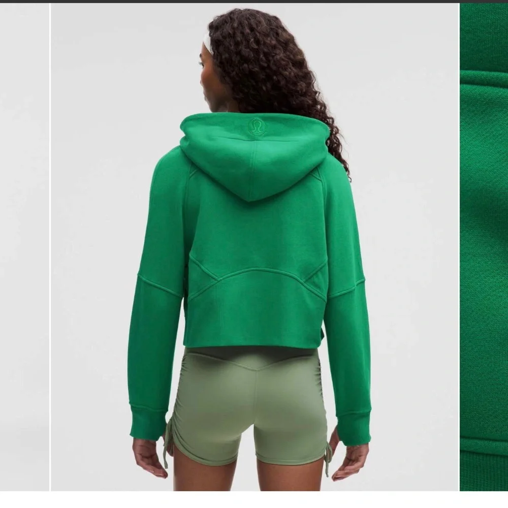 Lululemon Scuba Full-Zip Hoodie  Green , Size 6 great conditions